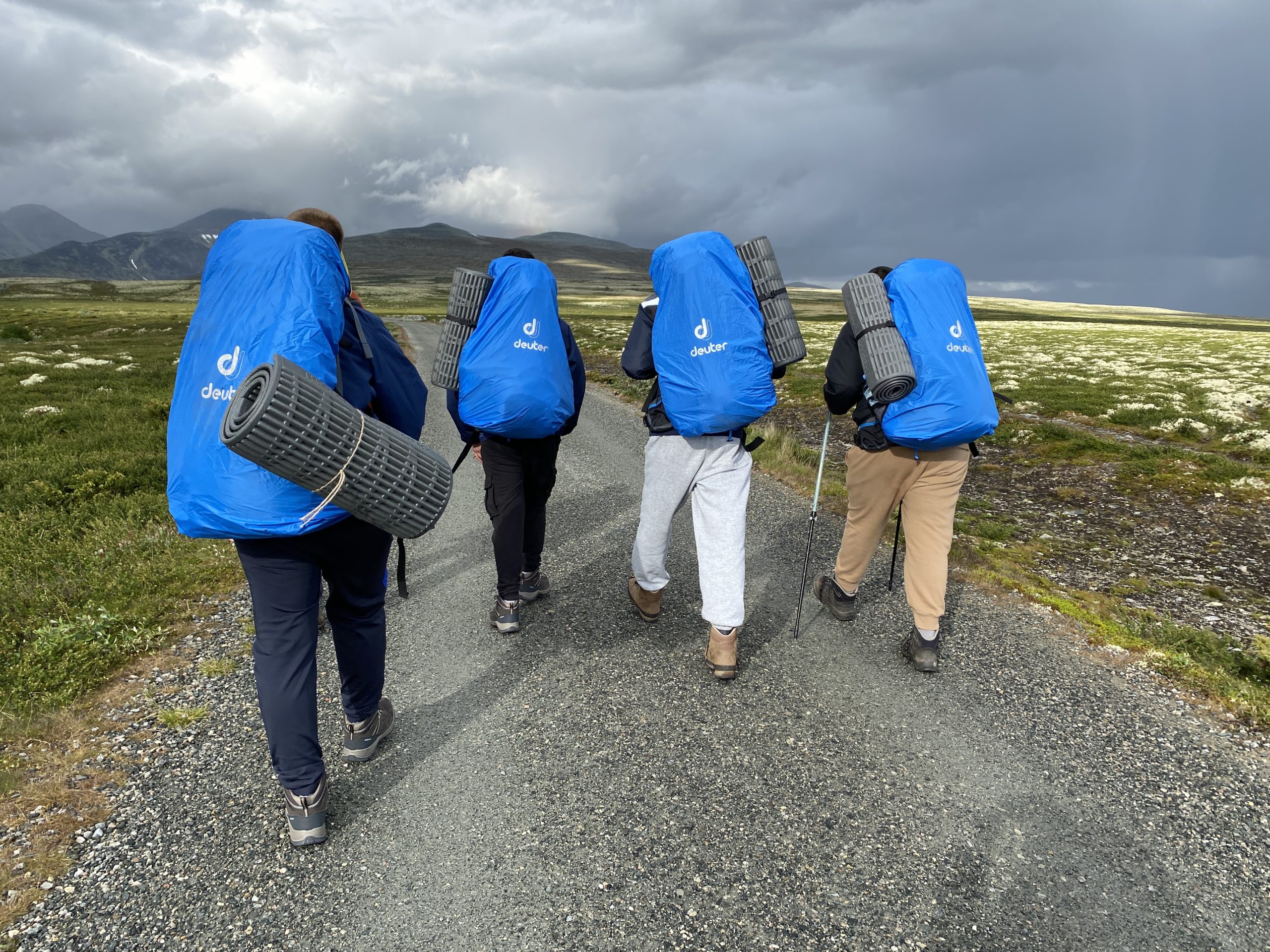 Students from Berlin on Gold expedition in Rondane National Park, Norway